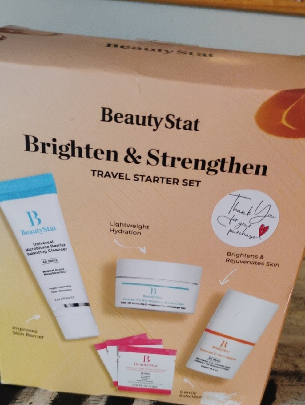 BeautyStat Brighten & Strengthen Travel Starter Set NIB